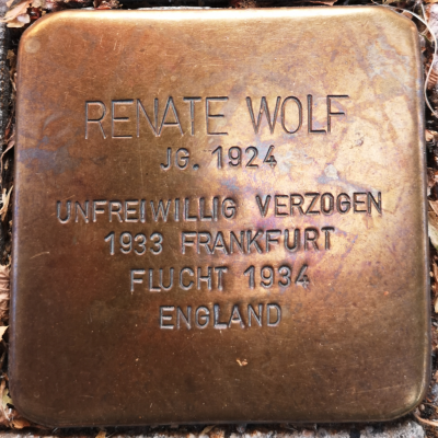 Stolperstein_Renate_WOLF_in_Schlüchtern_vor_Haus_Fuldaer_Strasse_6